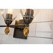 Fun Finial 3 Light 22 inch Dark Bronze Vanity Light Wall Light